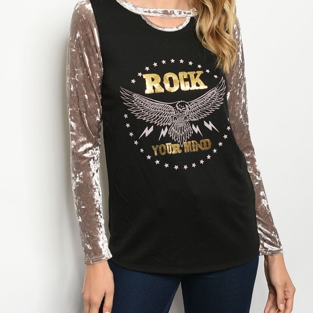 Black Mocha Tunic Top S